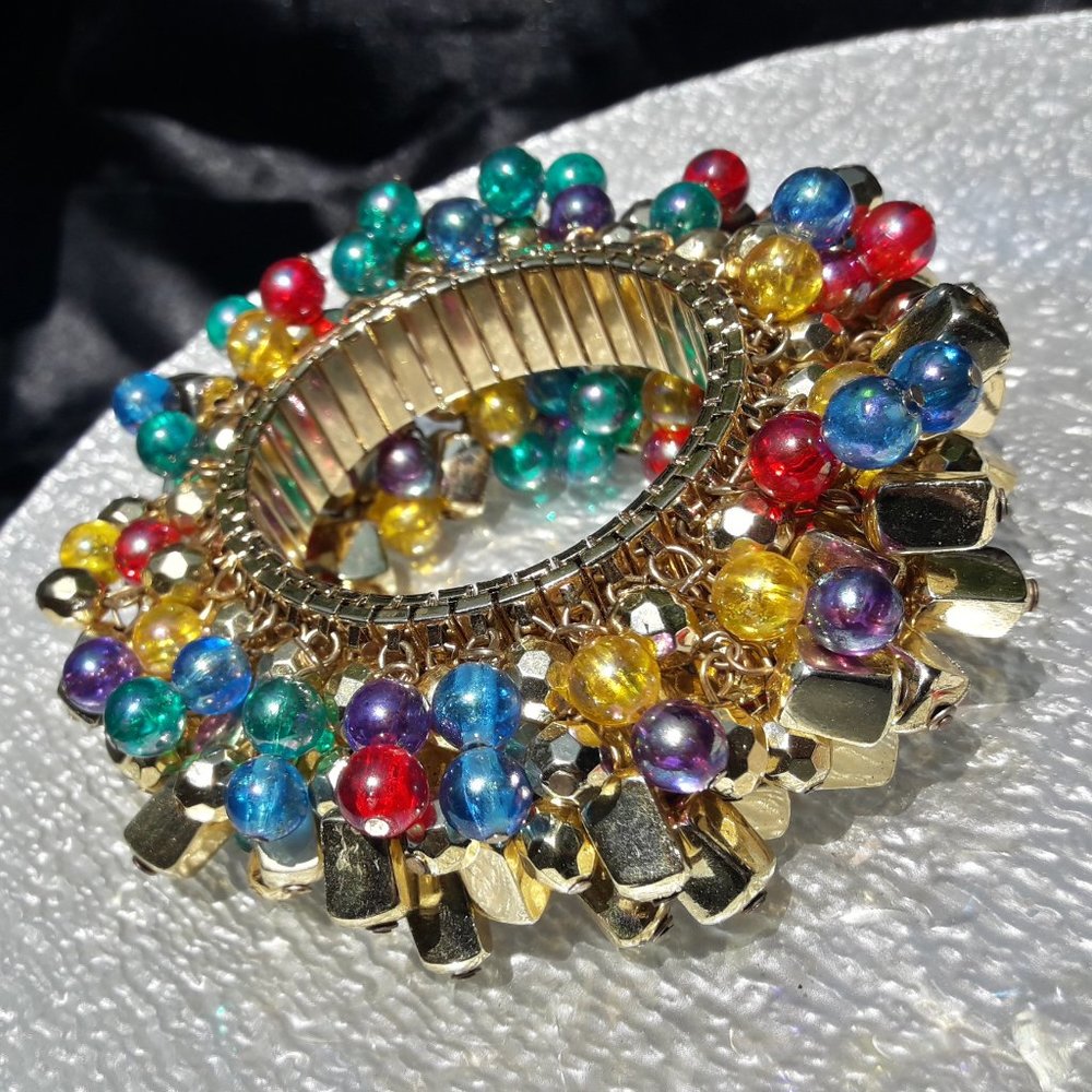 Vintage Bracelets Big Chunky Beaded Bracelet